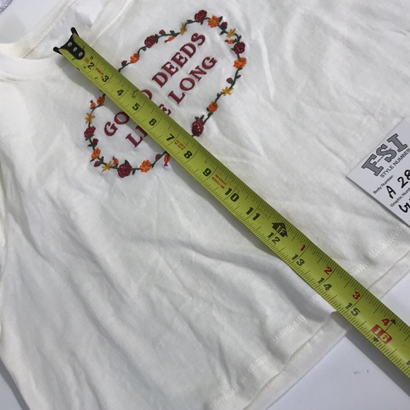 Good Deeds Live Long Ladies Crop T-shirt - Picture 6 of 6